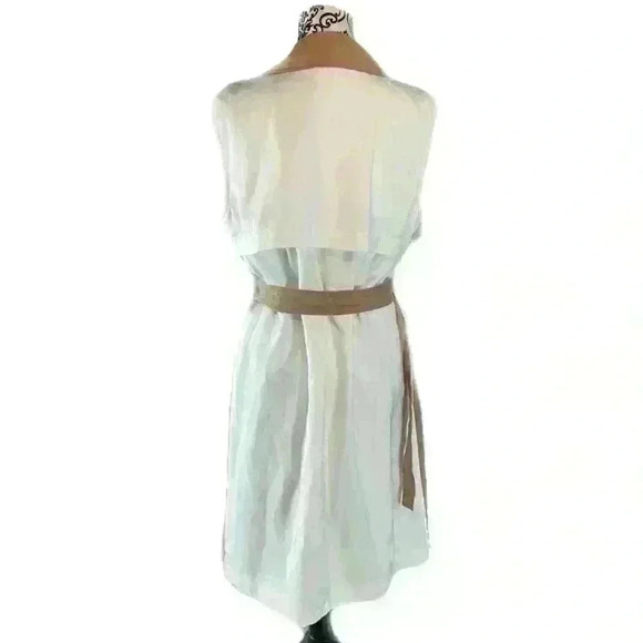 NWT Nine West ColorBlock Dual Tone Poplin Long Trench Old Money Coat Vest - Picture 4 of 12